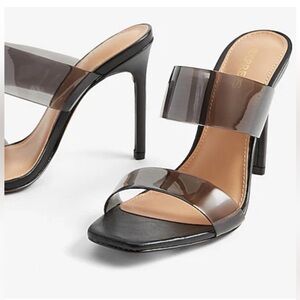 Express Black and Tan Heels